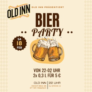 18.02.2023 - Bier Party im Old Inn in Hildesheim