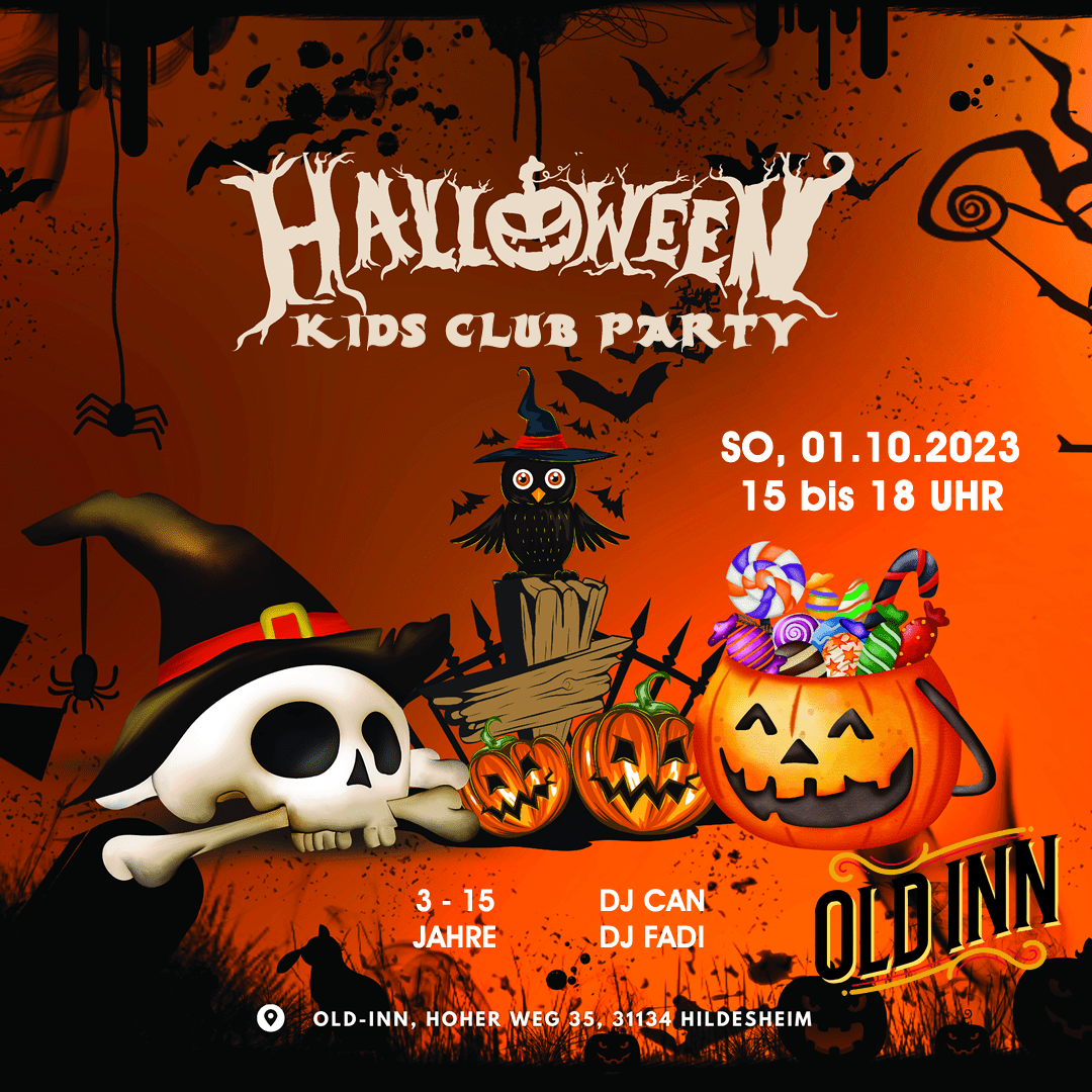01.10.23 - Halloween Kids Club Party im Old Inn in Hildesheim