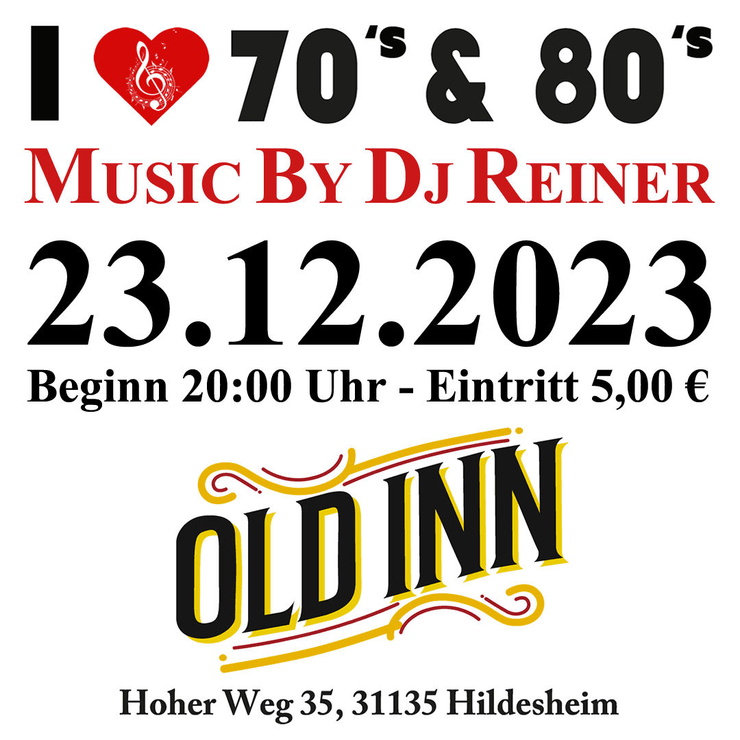 23.12.23 - 70er-80er-Party im Old Inn in Hildesheim