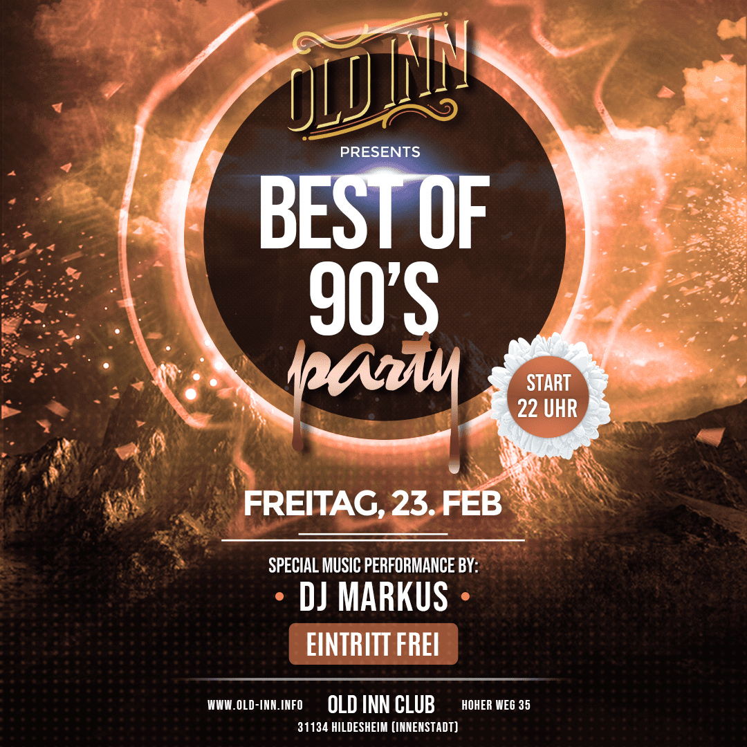 23.02.24 - Best of 90s Party im Old Inn in Hildesheim