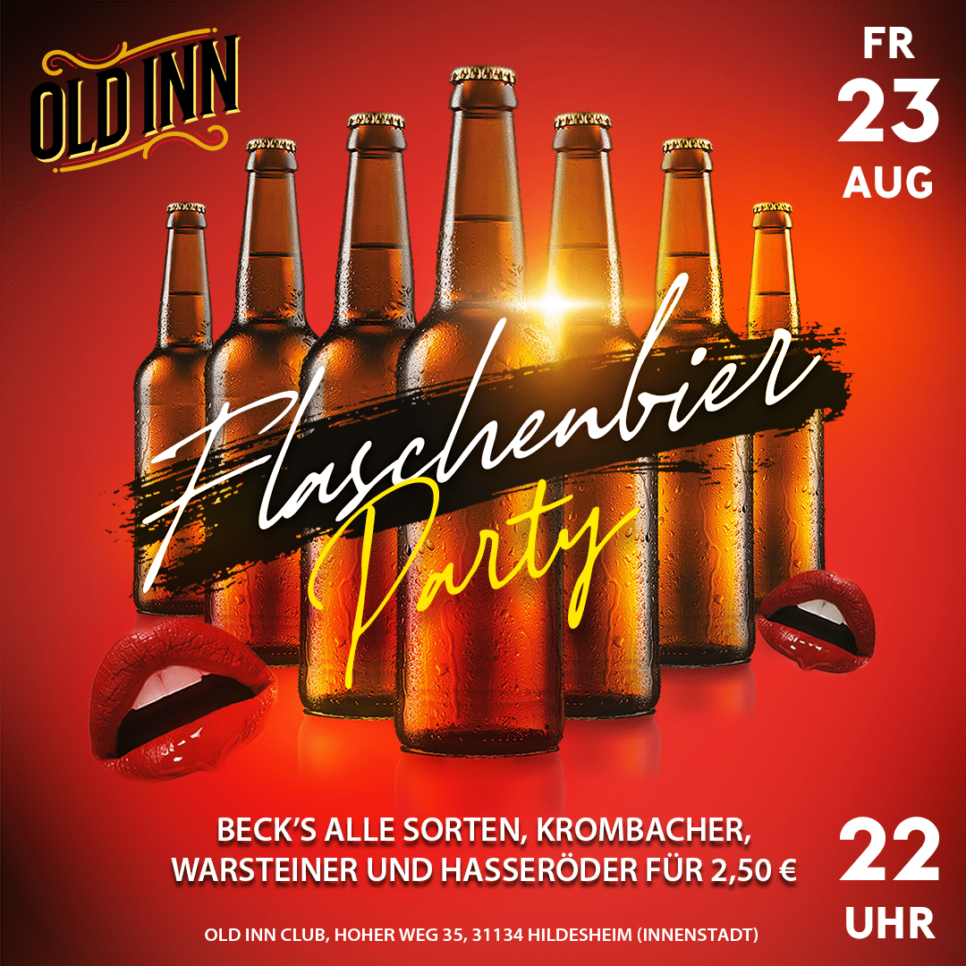 23.08.24 - Flaschenbier-Party im Old Inn in Hildesheim