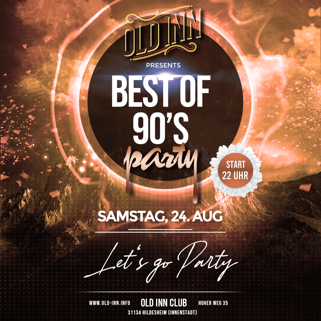 24.08.24 - Best of 90s Party im Old Inn in Hildesheim