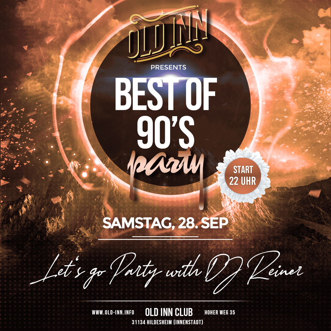 28.09.24 - Best of 90s Party im Old Inn in Hildesheim