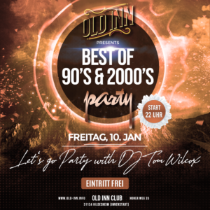 10.01.25 - Best of 90s & 2000s Party im Old Inn in Hildesheim