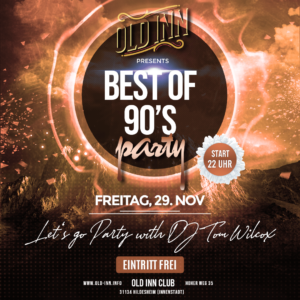 29.11.24 - Best of 90s Party im Old Inn in Hildesheim