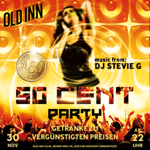 30.11.24 - 50 Cent-Party im Old Inn in Hildesheim