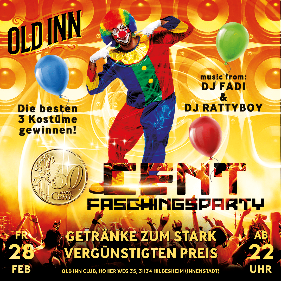 28.02.25 - 50 Cent-Faschingsparty im Old Inn in Hildesheim