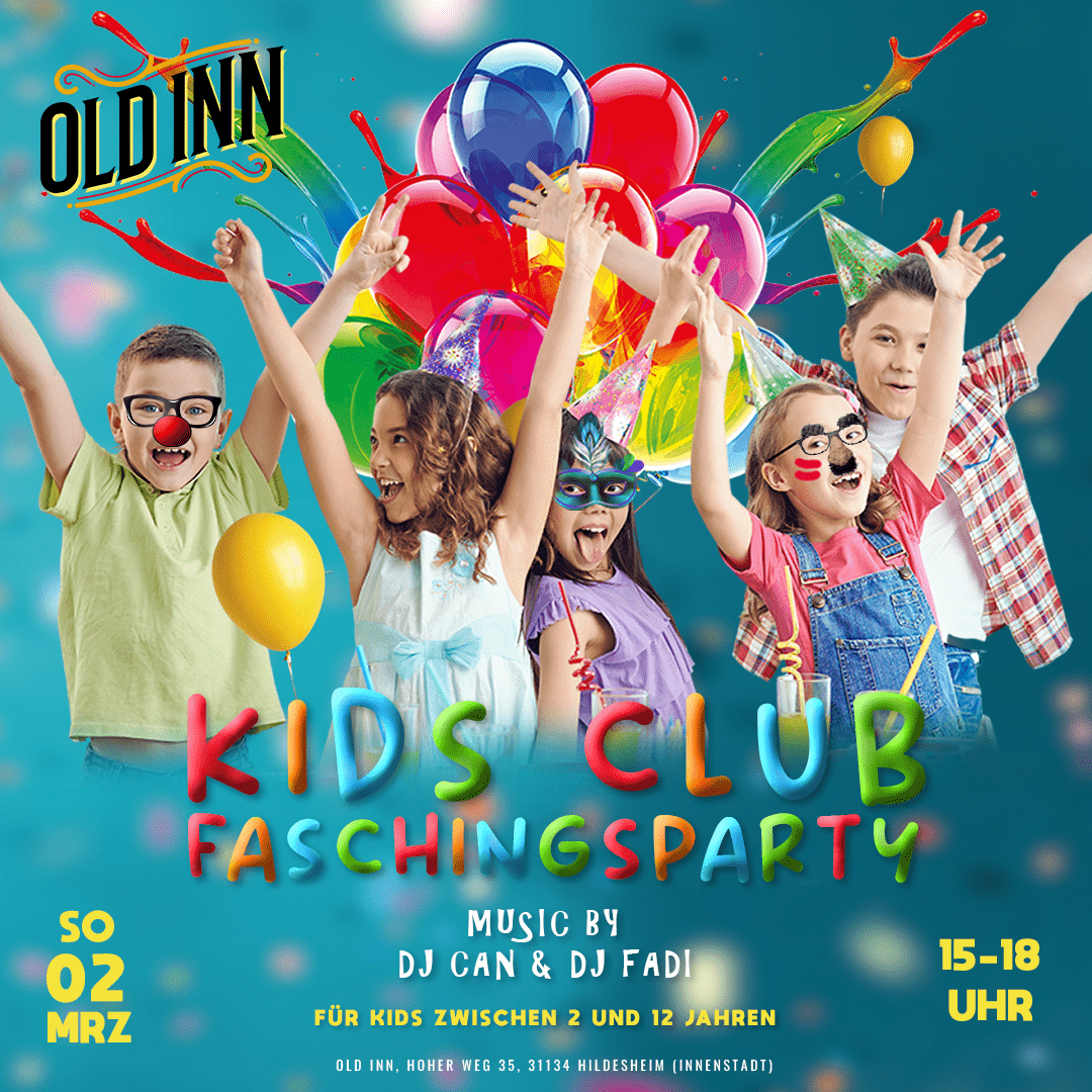 02.03.25 - Kids Club Faschingsparty im Old Inn in Hildesheim