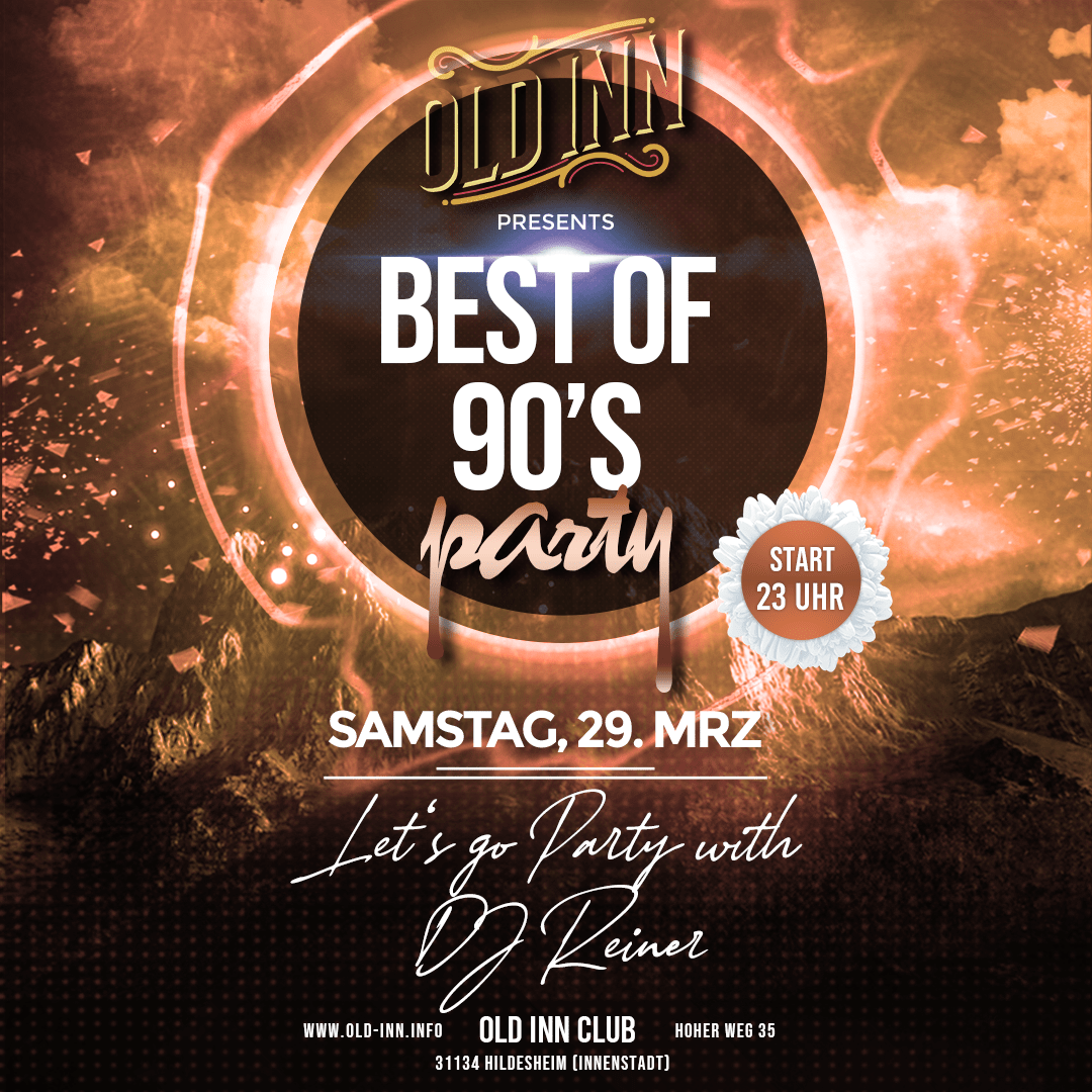 29.03.25 - Best of 90s Party im Old Inn in Hildesheim