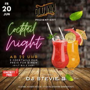 20.06.25 - Cocktail Night im Old Inn in Hildesheim