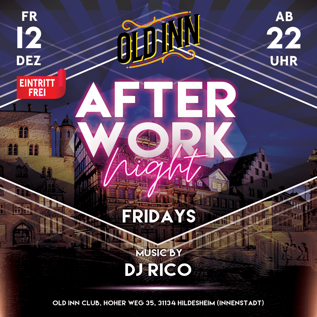 12.12.25 - Afterwork Night im Old Inn in Hildesheim
