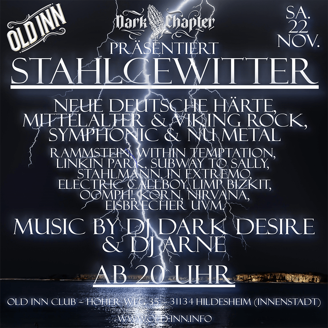 22.11.25 - Dark Chapter Stahlgewitter im Old Inn in Hildesheim