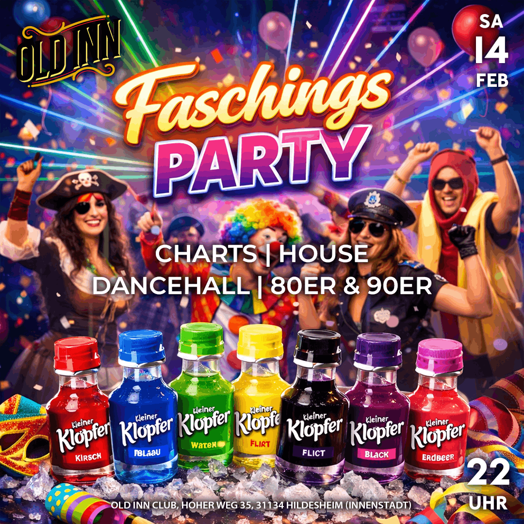 14.02.26 - Kleiner Klopfer-Faschingsparty im Old Inn in Hildesheim