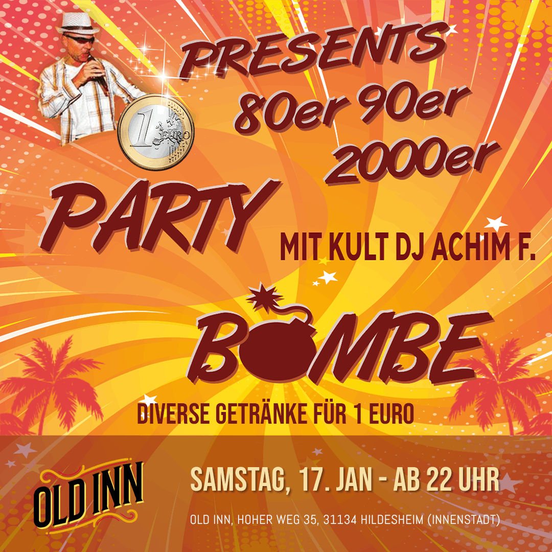 17.01.26 - 1 Euro 80er 90er 2000er-Party im Old Inn in Hildesheim