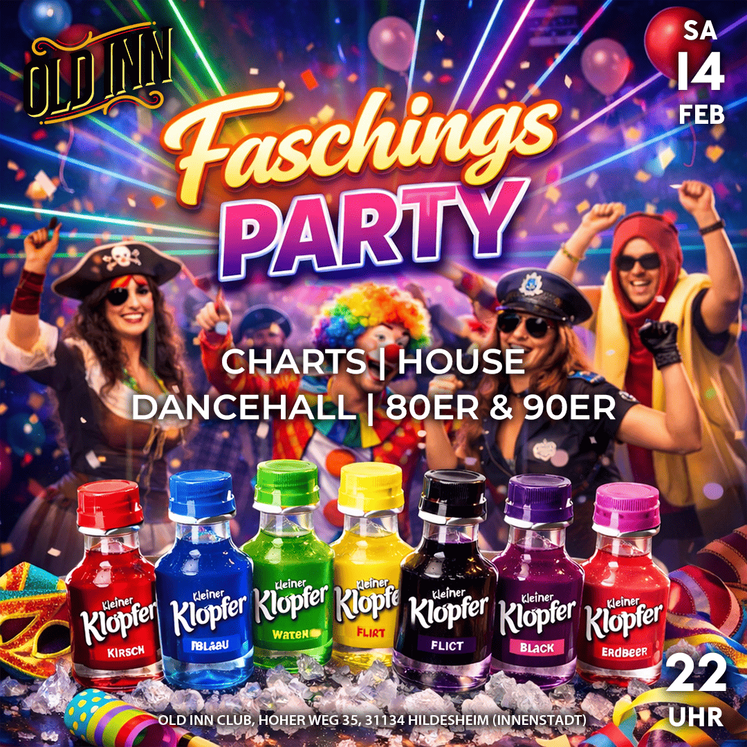 14.02.26 - Kleiner Klopfer-Faschingsparty im Old Inn in Hildesheim