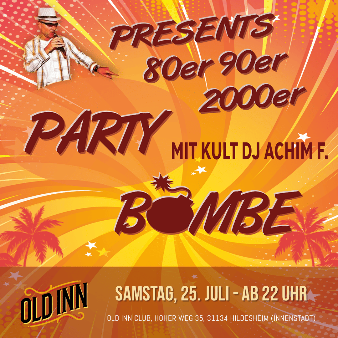 25.07.26 - 80er 90er 2000er-Party im Old Inn Club Hildesheim