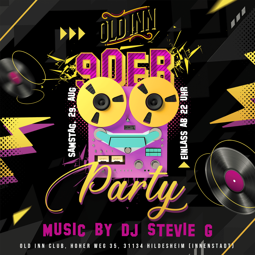 29.08.26 - 90er-Party im Old Inn Club Hildesheim