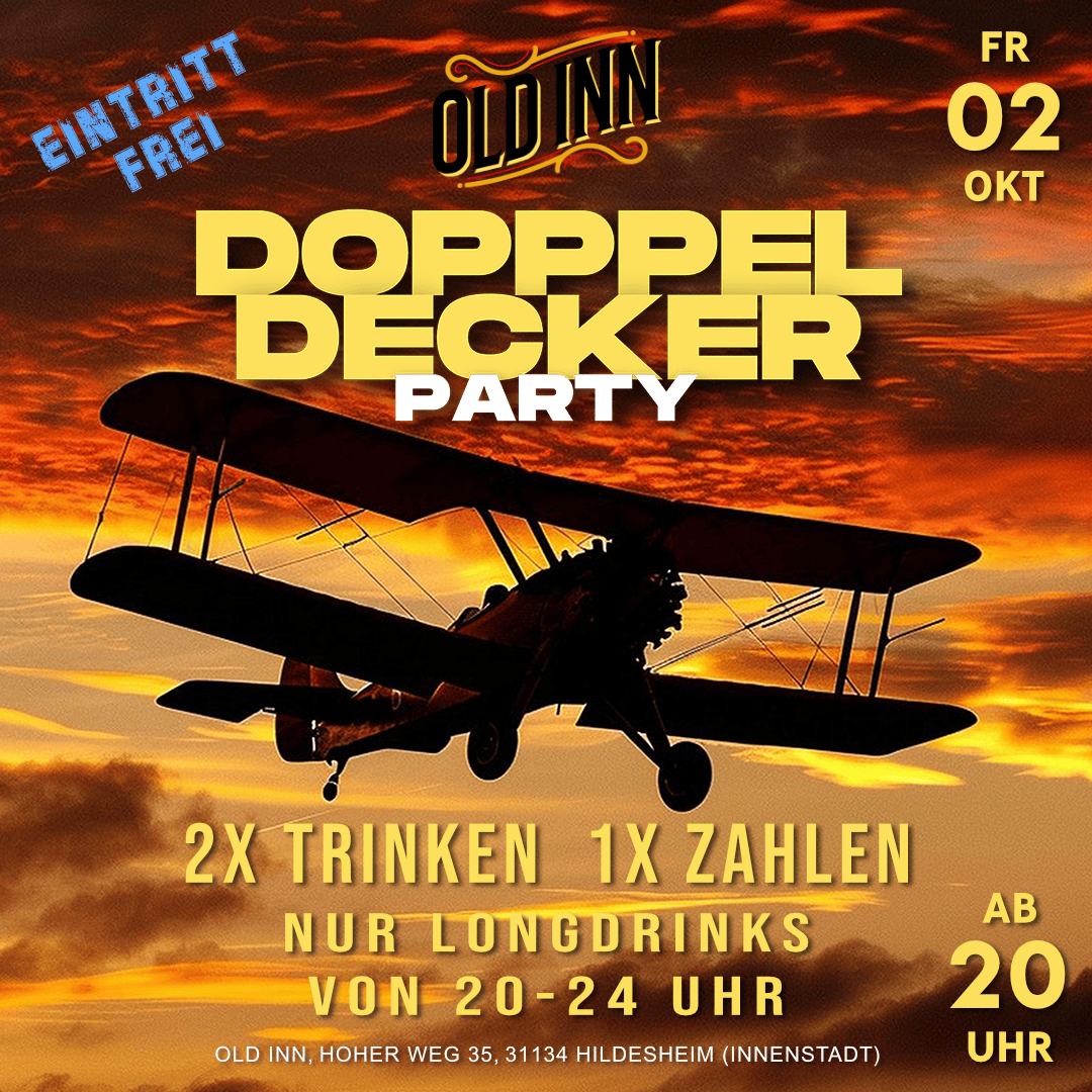 02.10.26 - Doppeldecker-Party im Old Inn Club Hildesheim