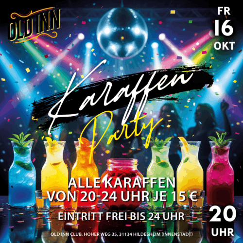 16.10.26 - Karaffen-Party im Old Inn Club Hildesheim