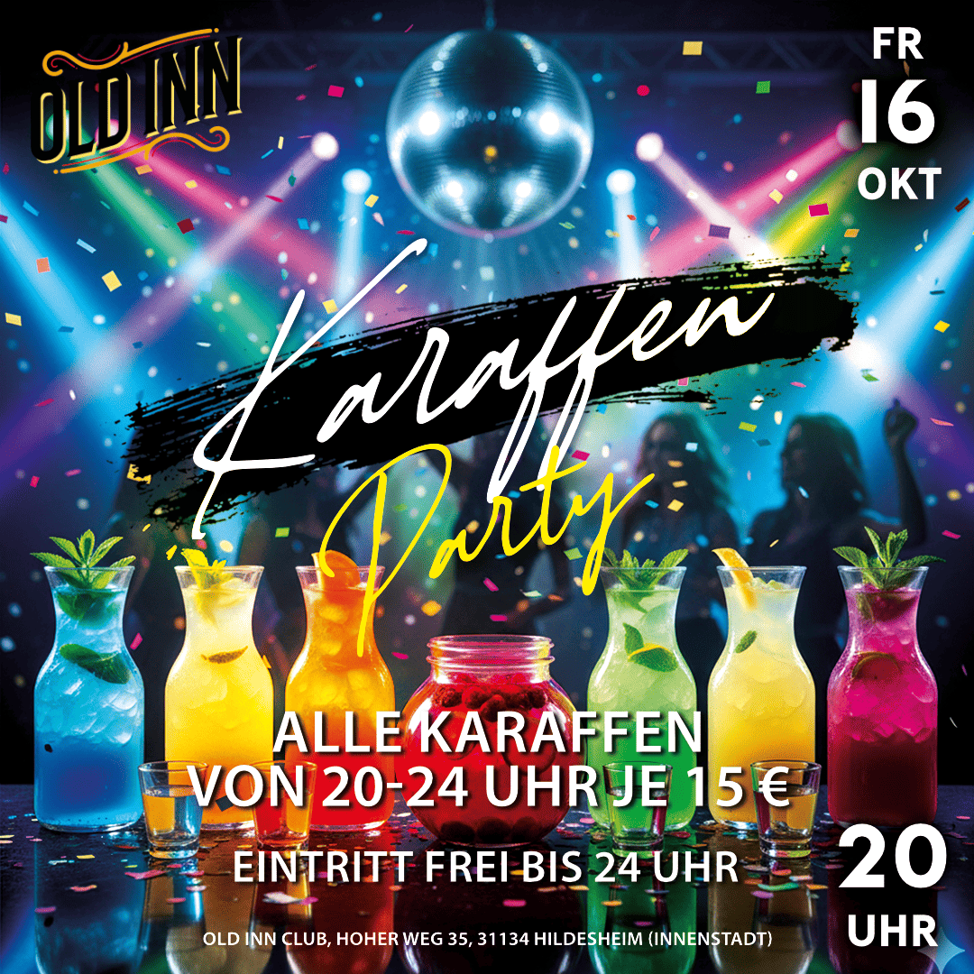 16.10.26 - Karaffen-Party im Old Inn Club Hildesheim