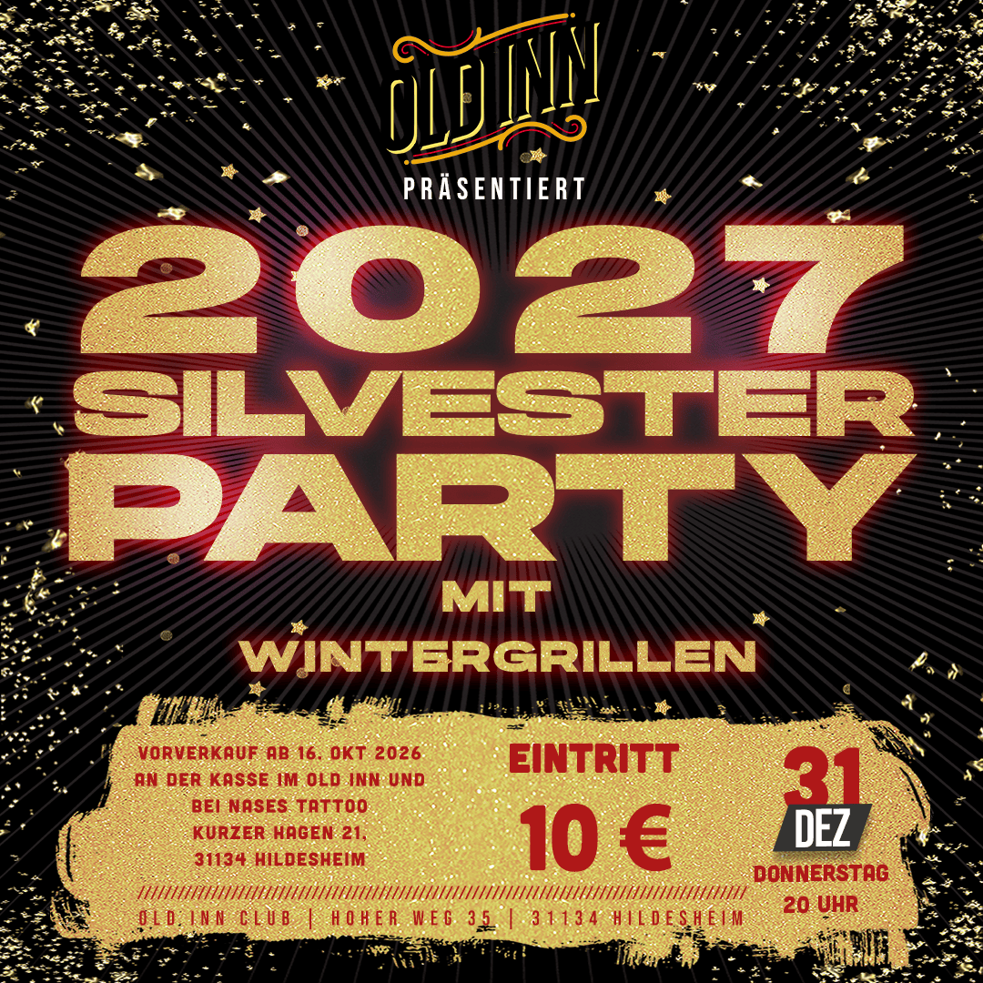 31.12.26 - Silvesterparty im Old Inn Club Hildesheim