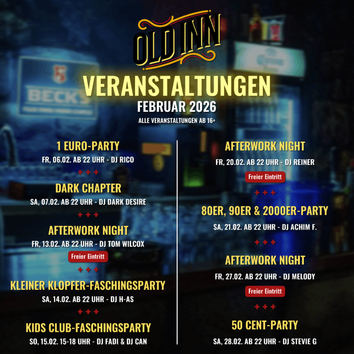 Veranstaltungen Februar 2026