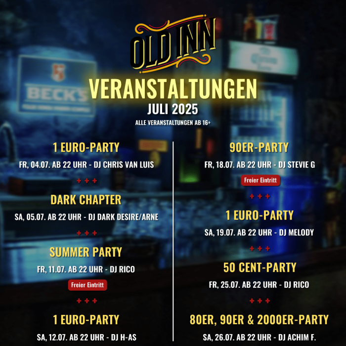 Veranstaltungen Juli 2025
