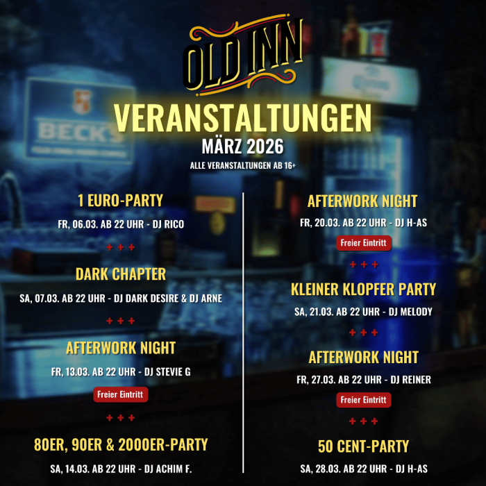 Veranstaltungen März 2026