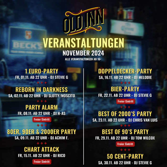 Veranstaltungen November 2024