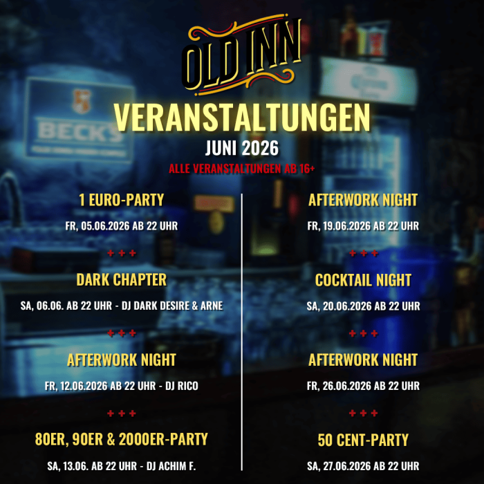 Veranstaltungen im Juni 2026